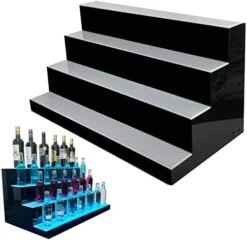 YILIKISS 31 Inch 4 Step LED Lighted Liquor Bottle Display Illuminated Bottle Shelf Home Commercial Bar Shelf Light Changing Shelves With Remote Control,Multiple Colors LED Bar Shelves For Liquor 20 YILIKISS 31 Inch 4 Step LED Lighted Liquor Bottle Display Illuminated Bottle Shelf Home Commercial Bar Shelf Light Changing Shelves With Remote Control,Multiple Colors LED Bar Shelves For Liquor -Amazon Store 41NvNun1HFL. AC