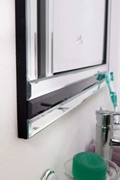 Dalton Black And Silver Bevelled Triple Edge Wall Mirror 2ft3 X 1ft10 68cm X 56cm -Amazon Store 41O4KWsVdeL