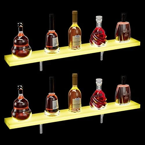 Oarlike LED Liquor Bottle Display Shelf 32 Inch Acrylic Lighted Bar Shelf With RF Remote Controller For Home Commercial Bar Floating Wall Mounted Display Shelves¡ 10 Oarlike LED Liquor Bottle Display Shelf 32 Inch Acrylic Lighted Bar Shelf With RF Remote Controller For Home Commercial Bar Floating Wall Mounted Display Shelves¡ - Image 8