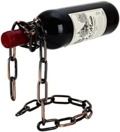 Fantasee Magic Suspending Rope Wine Holder, Floating Illusion Wine Rack Bottle Holder Novelty Gift For Kitchen Home Decoration (Suspending Rope) -Amazon Store 41OBlD8HNYL. AC
