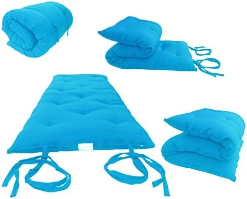 D&D Futon Furniture Cotton/Foam Traditional Japanese/Thai Floor Rolling Futon Mattresses, Yoga Meditation Mats, 3x30x80 Black 6 D&D Futon Furniture Cotton/Foam Traditional Japanese/Thai Floor Rolling Futon Mattresses, Yoga Meditation Mats, 3x30x80 Black - Image 4