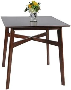 LUCKYERMORE Dining Room Table Wood Leg 36” High Top Table, Crossbar Reinforcement Strengthen Stability, Counter Height Dining Table, Square Kitchen Table -Amazon Store 41OUX0UzN7L. AC