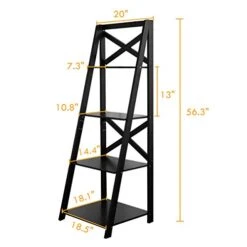Tangkula 4-Tier Ladder Shelf Bookcase (Set Of 2), Leaning Free Standing Wooden Frame Decor Bookshelf, Storage Flower Shelf, Plant Display Shelf For Home Office 12 Tangkula 4-Tier Ladder Shelf Bookcase (Set Of 2), Leaning Free Standing Wooden Frame Decor Bookshelf, Storage Flower Shelf, Plant Display Shelf For Home Office -Amazon Store 41Ol39QGnrL