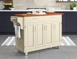 Home Styles Mobile Create-a-Cart Black Finish Four Door Cabinet Kitchen Cart With Stainless Steel Top, Adjustable Shelving -Amazon Store 41OxWCOQzwL. AC