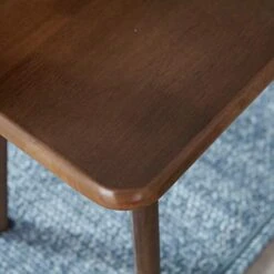 Livinia Canberra 37.4" Wooden Dining Bench/Mid Century Modern Solid Malaysian Oak Kitchen Bench (Walnut) -Amazon Store 41P98hLuFjL