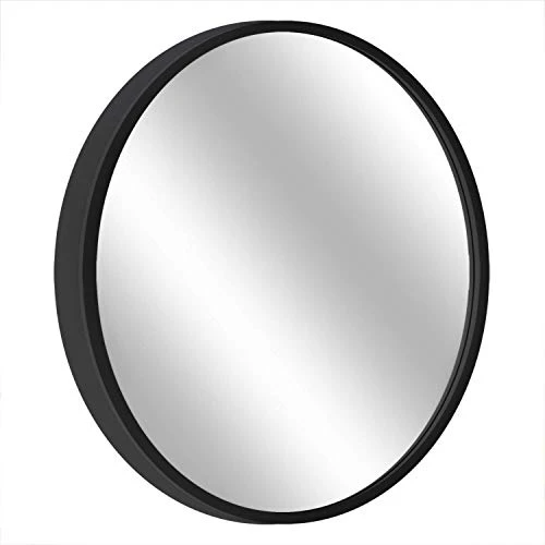 Mazatzal 32IN Wall Mirror Large Round Mirror Brushed Aluminum Framed Big Circle Mirror Black Bathroom Mirror Wall Décor For Living Room Bedroom Entryways 8 Mazatzal 32IN Wall Mirror Large Round Mirror Brushed Aluminum Framed Big Circle Mirror Black Bathroom Mirror Wall Décor For Living Room Bedroom Entryways - Image 6