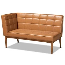 Baxton Studio Sanford Dining Banquettes Tan Faux Leather Upholstered And Walnut Brown Finished Wood 2-Piece Dining Nook Banquette Set 18 Baxton Studio Sanford Dining Banquettes Tan Faux Leather Upholstered And Walnut Brown Finished Wood 2-Piece Dining Nook Banquette Set -Amazon Store 41PWue4AQgL