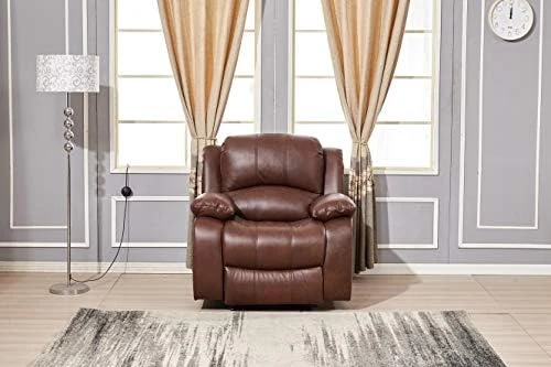 Betsy Furniture Power Reclining Bonded Leather Living Room Set (Brown, Loveseat) 6 Betsy Furniture Power Reclining Bonded Leather Living Room Set (Brown, Loveseat) - Image 4
