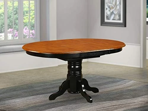 East West Furniture AVT-LWH-TP Dining Room Table Round Tabletop And 60 X 42 X 30-Linen White Finish 10 East West Furniture AVT-LWH-TP Dining Room Table Round Tabletop And 60 X 42 X 30-Linen White Finish - Image 8