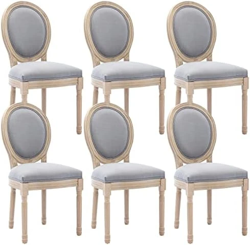 Virabit French Dining Chairs Set Of 2, Rattan Farmhouse Upholstered Dining Chairs With Curved Backrest And Beautifully Carved Solid WoodFrame For Living Room, Kitchen, Restaurant 11 Virabit French Dining Chairs Set Of 2, Rattan Farmhouse Upholstered Dining Chairs With Curved Backrest And Beautifully Carved Solid WoodFrame For Living Room, Kitchen, Restaurant - Image 9