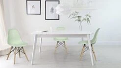 GIA Contemporary Armless Dining Chair, Qty Of 1, White Seat With Wood Legs -Amazon Store 41QC8FWdPaL. AC