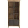 Crestview Collection Darlington 2 Glass Door Brown Wood And Metal Curio Cabinet -Amazon Store 41QRbxk0crL