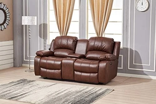 Betsy Furniture Power Reclining Bonded Leather Living Room Set (Brown, Loveseat) 10 Betsy Furniture Power Reclining Bonded Leather Living Room Set (Brown, Loveseat) - Image 8