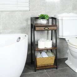 Keomaisyto 3-Tier Bathroom Ladder Shelf, Bathroom Floor Storage Shelf With Drawer, Freestanding Tower Shelf, Open Shelving Unit For Bathroom Living Room Balcony 12 Keomaisyto 3-Tier Bathroom Ladder Shelf, Bathroom Floor Storage Shelf With Drawer, Freestanding Tower Shelf, Open Shelving Unit For Bathroom Living Room Balcony -Amazon Store 41QysaC9FuL