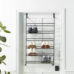 Whitmor Door Shoe Rack, 7.5x22.625x41.80, Gunmetal Gray 11 Whitmor Door Shoe Rack, 7.5x22.625x41.80, Gunmetal Gray -Amazon Store 41R0hVV9yBL