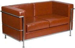 Flash Furniture Hercules Regal Series Contemporary Gray LeatherSoft Chair With Encasing Frame -Amazon Store 41R5t1ogYjL. AC