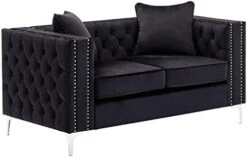 Lilola Home Lorreto Gray Velvet Sofa 20 Lilola Home Lorreto Gray Velvet Sofa -Amazon Store 41RBDcdkndL. AC