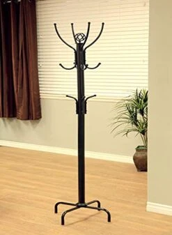Frenchi Home Furnishing CR002 Coat Rack, 12 Hook, Black -Amazon Store 41RGxTaq1sL