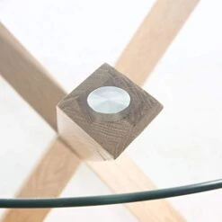 POLY & BARK Kennedy 37.4" Round Dining Table, Natural -Amazon Store 41RNurJ3QoL