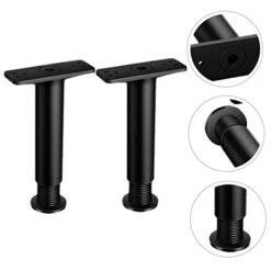 Homoyoyo 2pcs Bed Support Frame Black Bracket Plastic Steel Increased -Amazon Store 41ROCjCMV0L