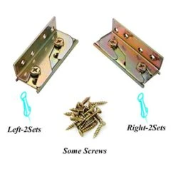 Socell 4 Sets Bed Rail Brackets Heavy Duty No-Mortise Bed Rail Fittings Wooden Bed Frame Connectors With Screws For Headboards Footboards Hold 11 Socell 4 Sets Bed Rail Brackets Heavy Duty No-Mortise Bed Rail Fittings Wooden Bed Frame Connectors With Screws For Headboards Footboards Hold -Amazon Store 41RZnFelBnL