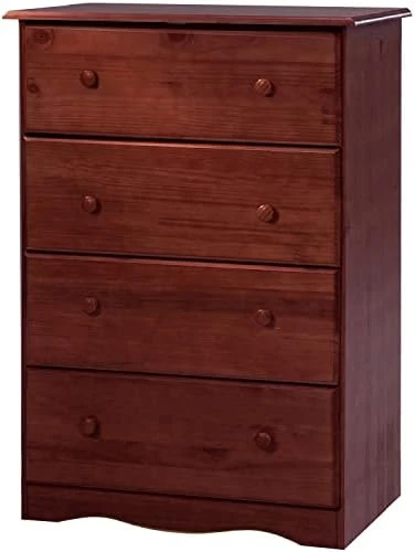 Palace Imports 100% Solid Wood 4-Super Jumbo Drawer Chest With Lock, Mahogany. Requires Assembly 8 Palace Imports 100% Solid Wood 4-Super Jumbo Drawer Chest With Lock, Mahogany. Requires Assembly - Image 6