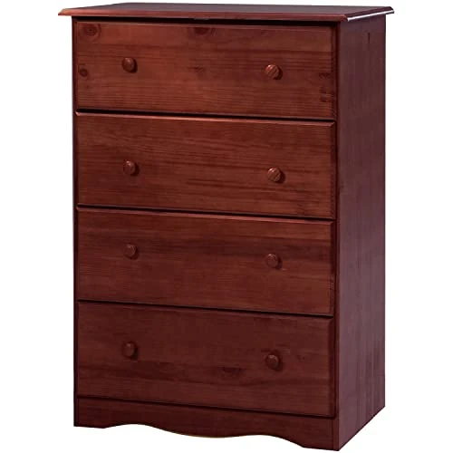 Palace Imports 100% Solid Wood 4-Super Jumbo Drawer Chest With Lock, Mahogany. Requires Assembly 3 Palace Imports 100% Solid Wood 4-Super Jumbo Drawer Chest With Lock, Mahogany. Requires Assembly