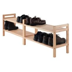 Winsome Mercury Shoe Rack, Natural, 27.24x10.71x32.01 -Amazon Store 41S3WomaqmL