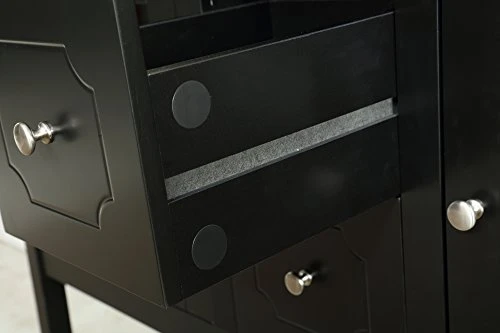 Mixcept 52" Stylish Sideboard Buffet Cabinet Wood Console Table Storage Cabinet With 2 Doors And 2 Drawers, Black 4 Mixcept 52" Stylish Sideboard Buffet Cabinet Wood Console Table Storage Cabinet With 2 Doors And 2 Drawers, Black - Image 2