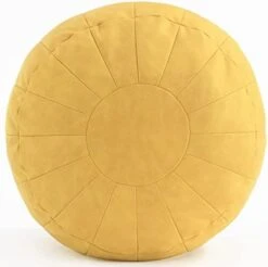 C COMFORTLAND Unstuffed Faux Suede Ottoman Pouf, Round Foot Rest Poof Ottomans, Floor Foot Stool Poufs, Bean Bag Chair Cover With Storage For Living Room, Bedroom, Or Wedding Gifts Yellow 27 C COMFORTLAND Unstuffed Faux Suede Ottoman Pouf, Round Foot Rest Poof Ottomans, Floor Foot Stool Poufs, Bean Bag Chair Cover With Storage For Living Room, Bedroom, Or Wedding Gifts Yellow -Amazon Store 41S7n4YnF L. AC