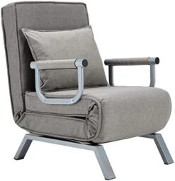 Haddockway Single Person Sofa Bed Sleeper Chair Convertible Chaise Lounge Couch,Folding Sofa Arm Chair With Pillow&5 Position Adjustable Backrest,Upholstered Lazy Bed Leisure Recliner For Home Office -Amazon Store 41SIPw6R3jL. AC