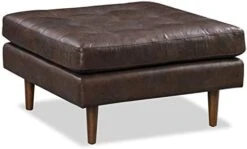 POLY & BARK Napa Lounge Chair In Full-Grain Pure-Aniline Italian Tanned Leather In Cognac Tan -Amazon Store 41SIYZ7xDVL. AC