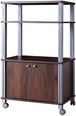 SXYMKJ Bakers Rack Microwave Stand Rolling Storage Cart With Wheels 3 Shelves 2-Door Cabinet Waterproof 13 SXYMKJ Bakers Rack Microwave Stand Rolling Storage Cart With Wheels 3 Shelves 2-Door Cabinet Waterproof -Amazon Store 41SQKMyE0oL. AC