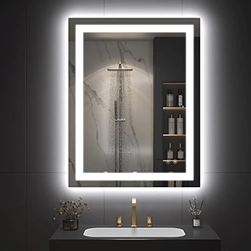 IOWVOE 60 X 36 Inch LED Mirror Backlit Bathroom Large Wall Mounted Vanity Makeup Mirror Dimmable Anti-Fog Lighted Mirror CRI 90 Adjustable Brightness 14 IOWVOE 60 X 36 Inch LED Mirror Backlit Bathroom Large Wall Mounted Vanity Makeup Mirror Dimmable Anti-Fog Lighted Mirror CRI 90 Adjustable Brightness - Image 12