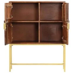 MengK Highboard 31.5"x11.8"x39.4 Solid Acacia Wood -Amazon Store 41SWfp0MvyL