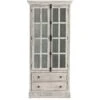 Crestview Collection Hudson 2 Drawer 2 Door Curio Cabinet Gray Wood 2 Crestview Collection Hudson 2 Drawer 2 Door Curio Cabinet Gray Wood -Amazon Store 41SY9zGTxZL