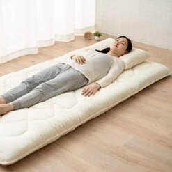EMOOR Japanese Futon Mattress French-Wool-Blend Extra Thick Twin Shikibuton LEAVEL2 Made In Japan -Amazon Store 41SacegkewL