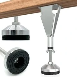 Ironwork 3 Pcs Adjustable Height Center Support Leg For Bed Frame, Wooden Bed Center Slat Support Leg, Heavy Furniture Support Leg Replacement Foot (XXM26) -Amazon Store 41SqJovaXL. AC 4