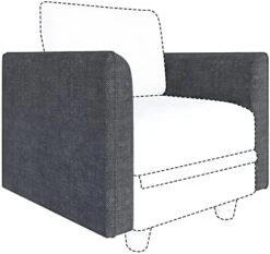 LLappuil Modular Sofa Middle Module With Storage For Customizable Sectional Couch, Accent Armless Chair, Waterproof, Anti-Scratch And Antistatic Fabric Sectional, Brown -Amazon Store 41SsczFSTcL. AC 1