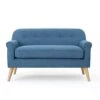 Christopher Knight Home Mariah Mid-Century Modern Loveseat, Muted Blue -Amazon Store 41SyrDWWsfL