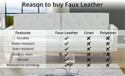 Tufted Split Back Futon, Mid Century Modern Convertible Sofa Bed For Small Rooms, Faux Leather Couch With Elegant Design, Perfect For Your Modern Living Room Or Guest Room - White, Faux Leather 18 Tufted Split Back Futon, Mid Century Modern Convertible Sofa Bed For Small Rooms, Faux Leather Couch With Elegant Design, Perfect For Your Modern Living Room Or Guest Room - White, Faux Leather -Amazon Store 41T9OYn4OuL