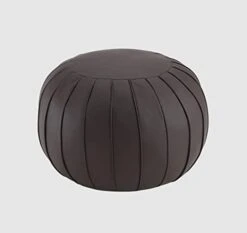 C COMFORTLAND Unstuffed Pouf, Faux Leather Poufs Cover, Large Round Poof Ottomans, Floor Bean Bag Ottoman, Foot Rest Storage Pouffe For Living Room, Bedroom, Or Gifts Gold -Amazon Store 41TGUl8guTL. AC