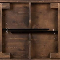 Flash Furniture Hercules Commercial Grade Farmhouse Dining Table - Solid Pine Foldable Dining Table With Seating For 10 - 9'x40" - Antique Rustic -Amazon Store 41THzalH4eL