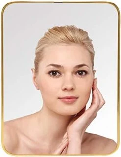 YEAKE Desk Table Stand Mirror For Make Up,Gold Hanging Wall Mirror Office With Metal Frame & Simple Bracket Can Be Assembled.(Rectangle) 12 YEAKE Desk Table Stand Mirror For Make Up,Gold Hanging Wall Mirror Office With Metal Frame & Simple Bracket Can Be Assembled.(Rectangle) -Amazon Store 41TLEh4WWL. AC