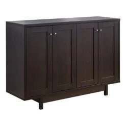 IDUSA Smart Home Furniture 6-Shelf Contemporary Wood Buffet In Red Cocoa