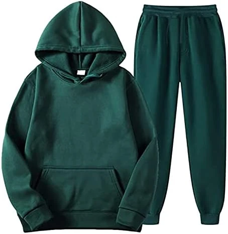 Men's Tracksuit 2 Piece Fall Winter Casual Jogger Sport Gym Pockets Sweatsuit Cozy Long Sleeve Hoodies Sweatpant Set 009 9 Men's Tracksuit 2 Piece Fall Winter Casual Jogger Sport Gym Pockets Sweatsuit Cozy Long Sleeve Hoodies Sweatpant Set 009 - Image 7