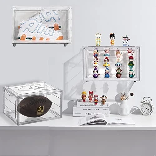 STAHMFOVER 9-Pack Clear Shoe Boxes Stackable Plastic Sneaker Box Container, Magnetic Side Open Shoe Organizer And Shoes Storage Case, Full Transparent To Display Sneakers 9 STAHMFOVER 9-Pack Clear Shoe Boxes Stackable Plastic Sneaker Box Container, Magnetic Side Open Shoe Organizer And Shoes Storage Case, Full Transparent To Display Sneakers - Image 7