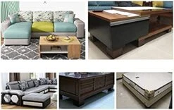 BOCNYC Furniture Legs，4Pcs Woodenniture Feets Natural Solid Wood Reliable Legs M8 Cabinets With Anti-Slip Mats For Sofa Chair Tea Table, Straight/5Cm/2.0In,12cm/4.7in -Amazon Store 41TjwMDv9tL
