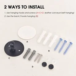 Otlsh 16"x48" Arched Mirror, Wall Mirror, Hanging Mirrors With Leather Strap, Full Length Mirror, Wall Mounted Arch Mirror, For Living Room, Bathroom, Bedroom, Entryway -Black -Amazon Store 41TpZj7UgRL