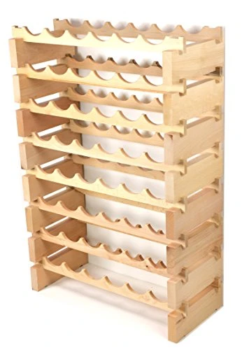 SfDisplay.com,LLC. Modular Wine Rack Beechwood 24-72 Bottle Capacity 6 Bottles Across Up To 12 Rows Newest Improved Model (48 Bottles - 8 Rows) 7 SfDisplay.com,LLC. Modular Wine Rack Beechwood 24-72 Bottle Capacity 6 Bottles Across Up To 12 Rows Newest Improved Model (48 Bottles - 8 Rows) - Image 5